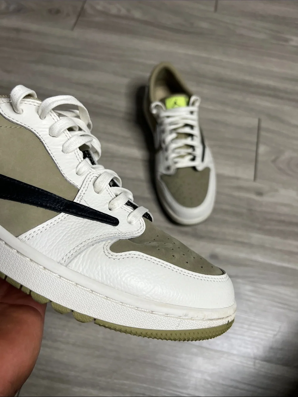 Air Jordan 1 Retro Low Golf Travis Neutral Olive (12)